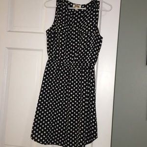 Black and white polka dot dress